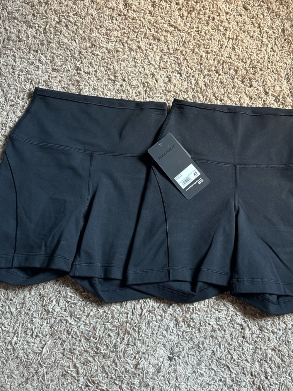 90 Degree By Reflex Black Women's Athletic Skort Shorts